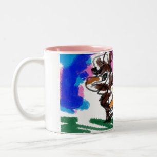 Caneca De Café Em Dois Tons Amor de cabra