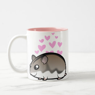 Caneca De Café Em Dois Tons Amor de Hamster Anão