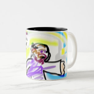 Caneca De Café Em Dois Tons amor de jesus