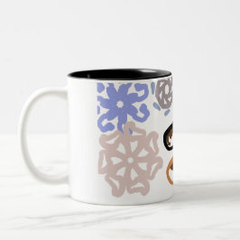 Caneca De Café Em Dois Tons Amor de lobo no inverno