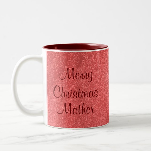 Caneca De Café Em Dois Tons Amor de Natal Mãe (Esquerda)
