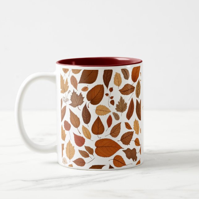 Caneca De Café Em Dois Tons Amor de outono (Esquerda)