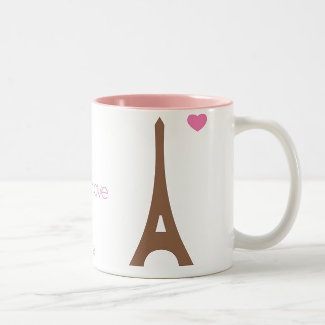 Caneca De Café Em Dois Tons amor do olho… (Direita)