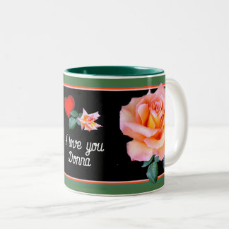 Caneca De Café Em Dois Tons AMOR E APRECIAÇÃO! ~ Ringer Mug