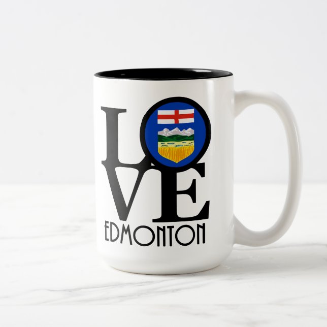 Caneca De Café Em Dois Tons AMOR Edmonton 15oz (Direita)