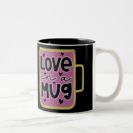 Caneca De Café Em Dois Tons Amor Em Um Namorados De Mug