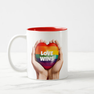 Caneca De Café Em Dois Tons Amor ganha Orgulho gay LGBT