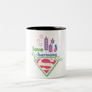 Caneca De Café Em Dois Tons Amor & harmonia de Supergirl