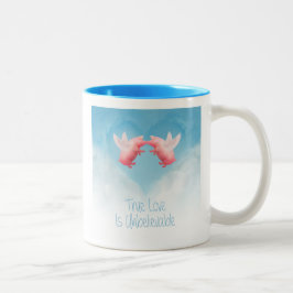 Caneca De Café Em Dois Tons Amor inacreditável