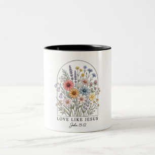Caneca De Café Em Dois Tons Amor Inspirador Como Jesus