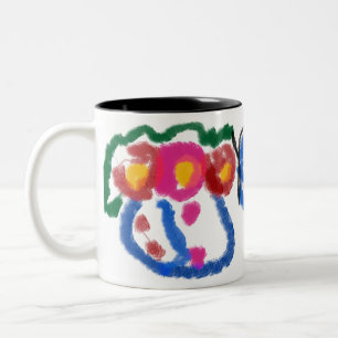 Caneca De Café Em Dois Tons amor jesus