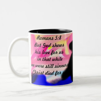 Caneca De Café Em Dois Tons amor jesus