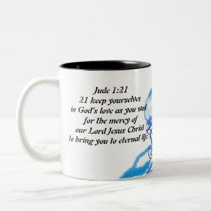 Caneca De Café Em Dois Tons amor jesus