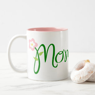 Caneca De Café Em Dois Tons Amor, mãe