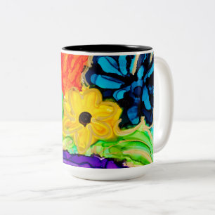 Caneca De Café Em Dois Tons Amor Mug Compartilha Seus Presentes