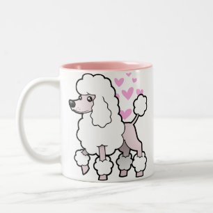 Caneca De Café Em Dois Tons Amor padrão/da miniatura/brinquedo caniche (mostr