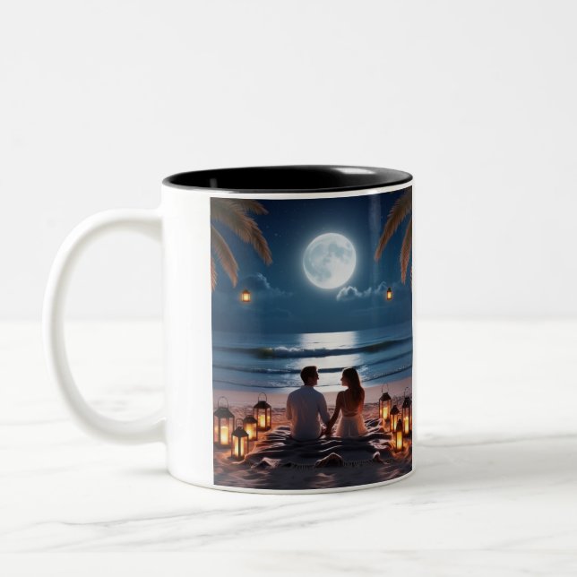 Caneca De Café Em Dois Tons Amor Sempre (Esquerda)