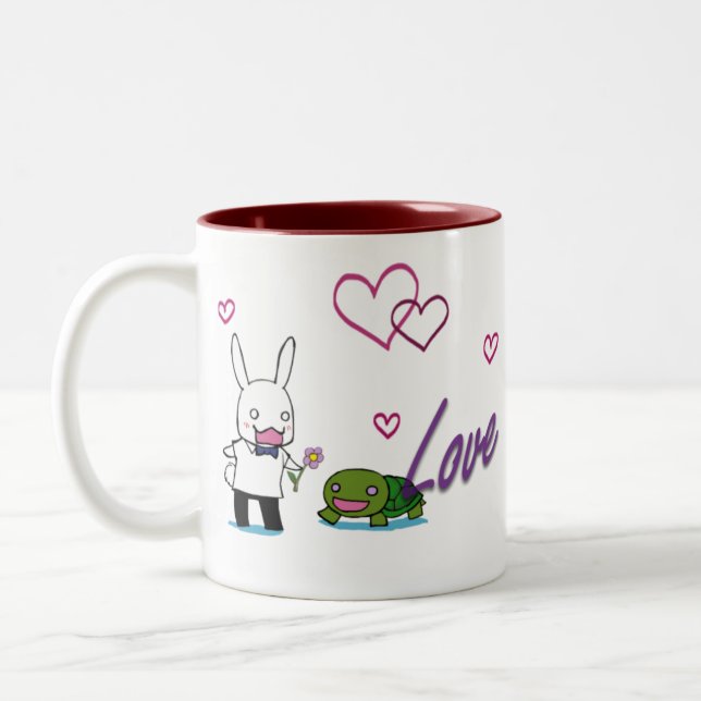 Caneca De Café Em Dois Tons Amor sempre (Esquerda)