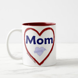 Caneca De Café Em Dois Tons Amor Ser Mãe