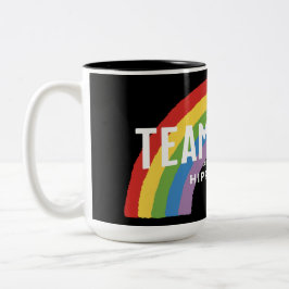 Caneca De Café Em Dois Tons Amor, trabalho em equipe, e todas essas coisas hip