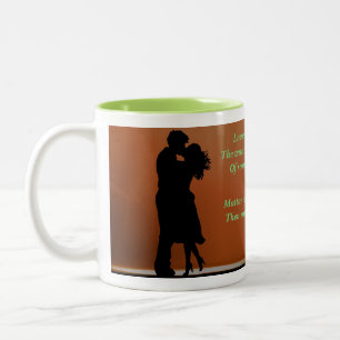 Caneca De Café Em Dois Tons Amor Verdadeiro