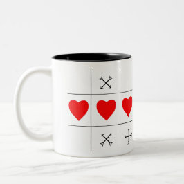 CANECA DE CAFÉ EM DOIS TONS AMOR WINS XOXO