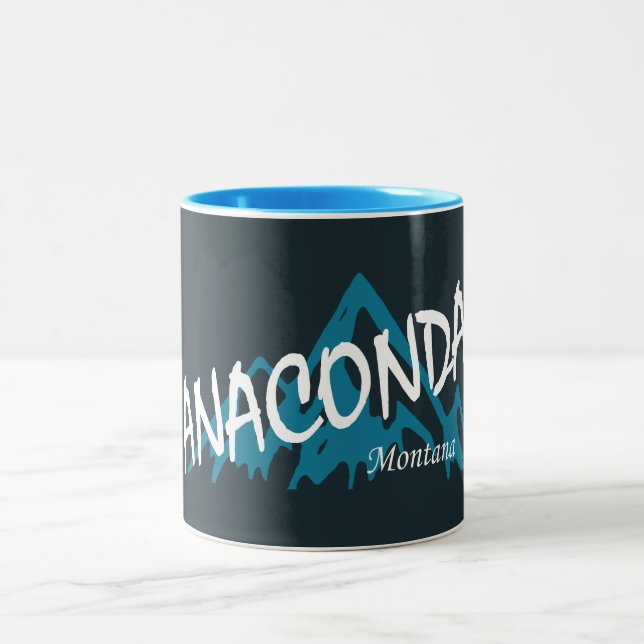 Caneca De Café Em Dois Tons Anaconda Montana Montanhas (Centro)