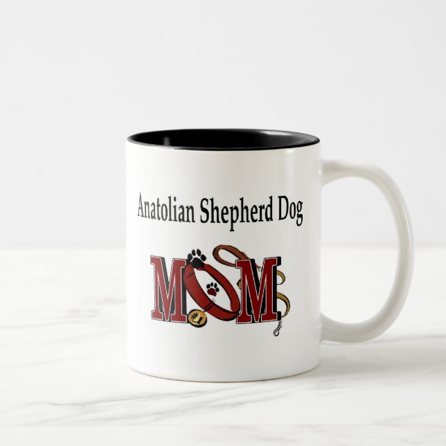 Caneca De Café Em Dois Tons Anatólia Shepherd Mãe Mug (Direita)