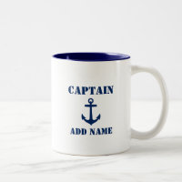 Ancoragem Azul Capitão Adicionar Nome ou Nome do B