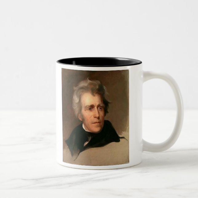 Caneca De Café Em Dois Tons Andrew Jackson (Direita)