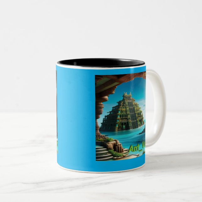Caneca De Café Em Dois Tons Andromeda (Frente Esquerda)
