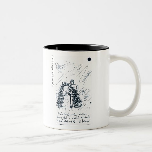 Caneca De Café Em Dois Tons Andy Goldsworthy (Direita)