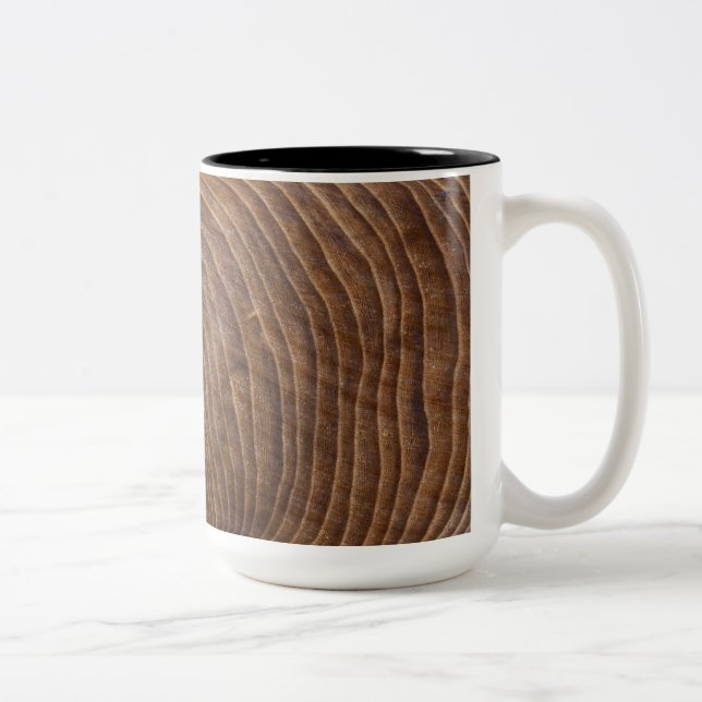Caneca De Café Em Dois Tons Anéis de árvore (Direita)