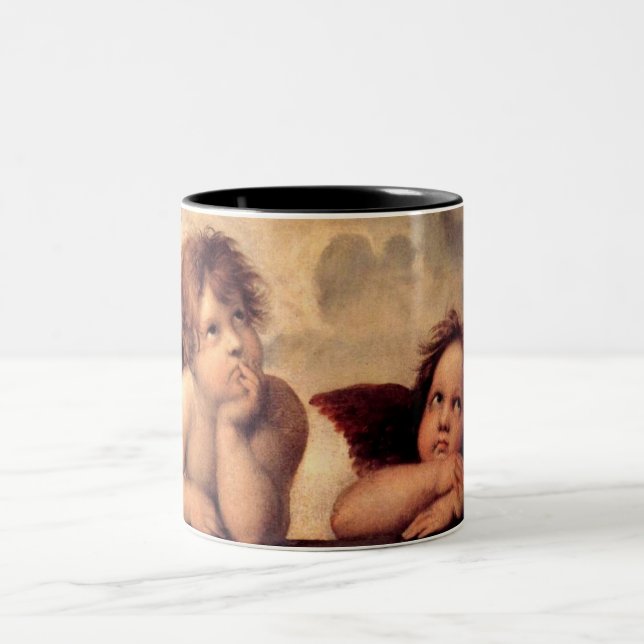 Caneca De Café Em Dois Tons Angel Cherubs (Centro)