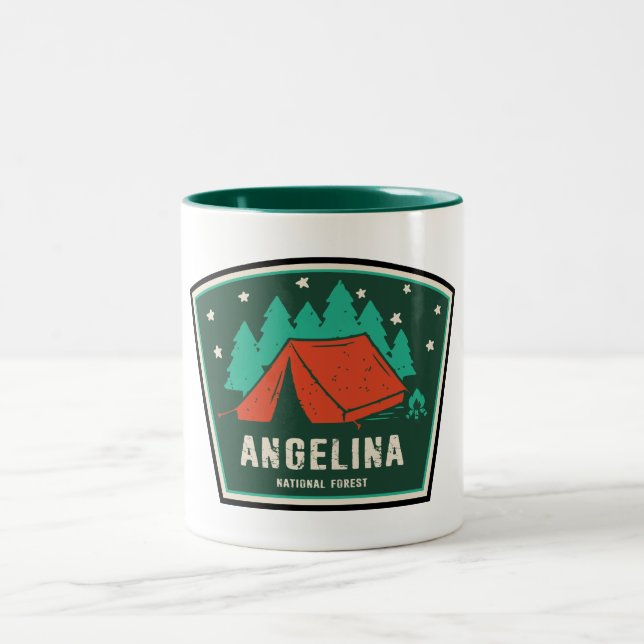 Caneca De Café Em Dois Tons Angelina National Forest Camping (Centro)