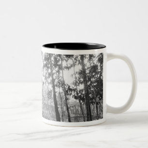 Caneca De Café Em Dois Tons Angkor Camboja, Vista do Bayon