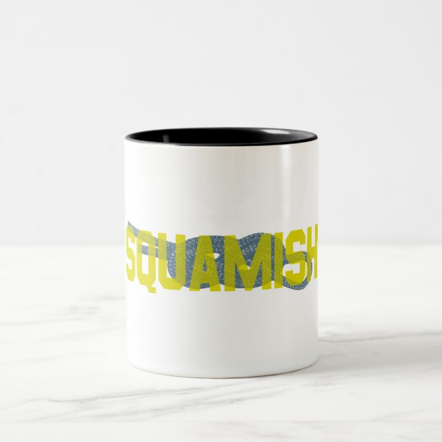 Caneca De Café Em Dois Tons Ângulo Figura 8 Subindo (Centro)