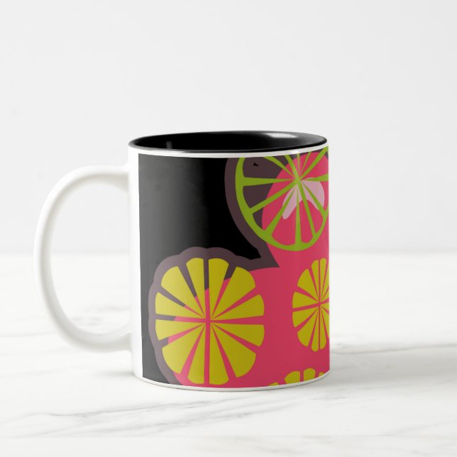 Caneca De Café Em Dois Tons Animação de Natal em cada Copa (Esquerda)