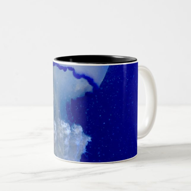 Caneca De Café Em Dois Tons Animais do mar (Frente Esquerda)