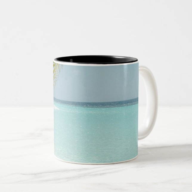 Caneca De Café Em Dois Tons Animais do Mar de Cúpula (Frente Esquerda)