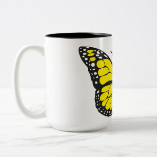 Caneca De Café Em Dois Tons Animais, Natureza, Borboletas Imagens