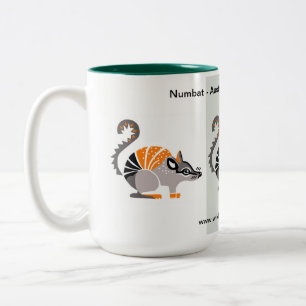 Caneca De Café Em Dois Tons Animais selvagens - animais ameaçados pelo NUMBAT