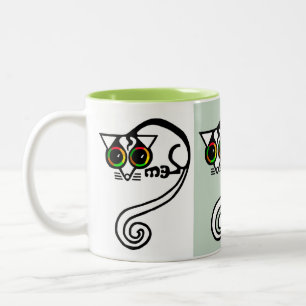 Caneca De Café Em Dois Tons Animais selvagens - POSSUM- Conservação - Natureza