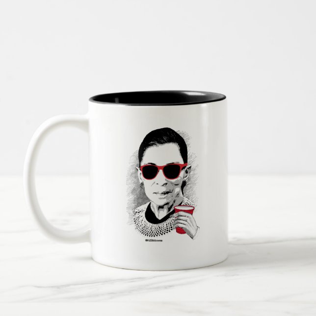 Caneca De Café Em Dois Tons Animal de partido de RBG (Esquerda)