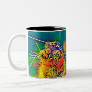 Caneca De Café Em Dois Tons AnimalColor_Prairiedog_004