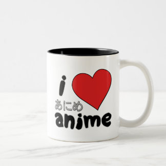 Caneca De Café Em Dois Tons Anime