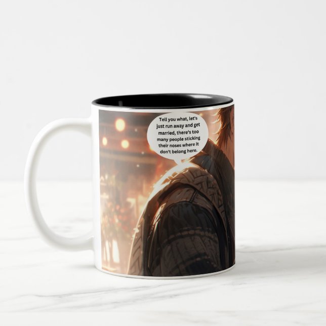 Caneca De Café Em Dois Tons Anime "loe" (Esquerda)