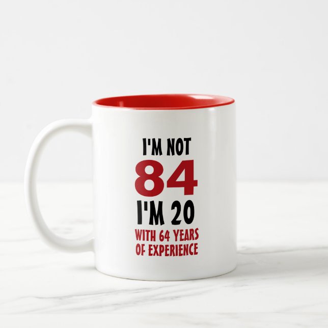Caneca De Café Em Dois Tons Aniversário Divertido (Esquerda)