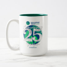Aniversário do 25 IVH Mug de Dois Tonelados - Verd