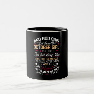 Caneca De Café Em Dois Tons Aniversário E Deus Disse Que Havia Uma Garota De